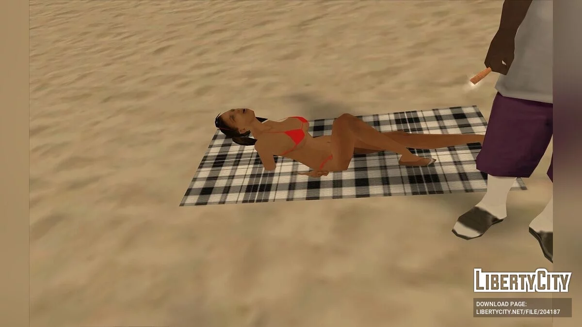 Пляжные полотенца в HD / GTA San Andreas