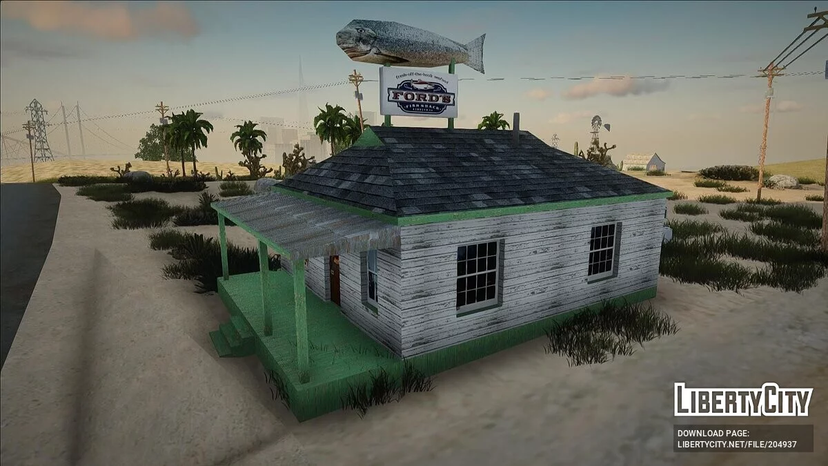 HD рыбный магазин в Angel Pine и Tierra Robada / GTA San Andreas