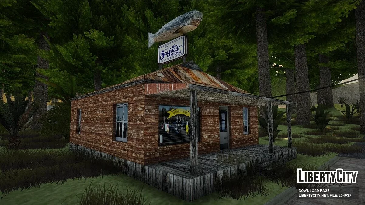 HD рыбный магазин в Angel Pine и Tierra Robada / GTA San Andreas
