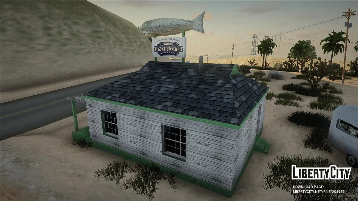 HD рыбный магазин в Angel Pine и Tierra Robada / GTA San Andreas