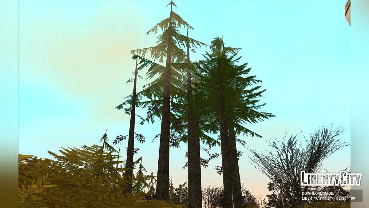 Насыщенные цвета деревьев / GTA San Andreas