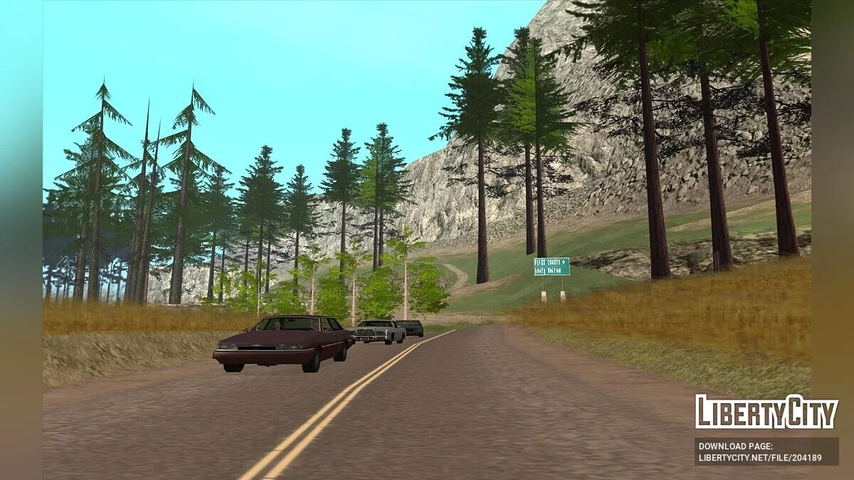 Насыщенные цвета деревьев / GTA San Andreas