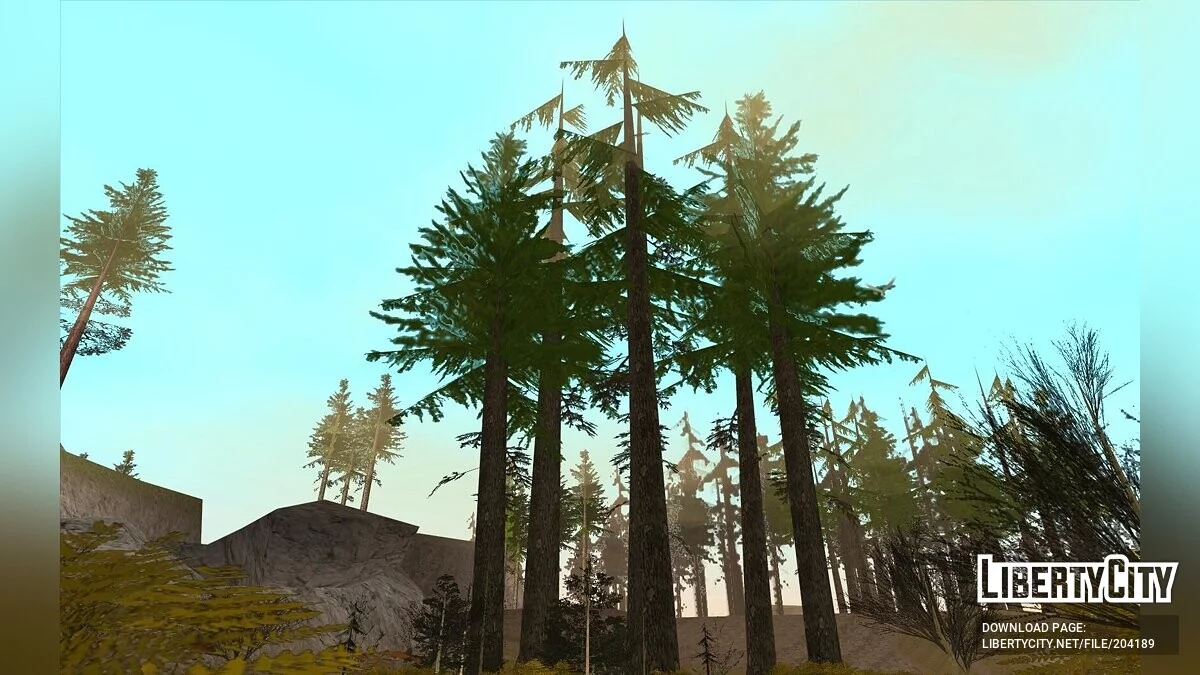 Насыщенные цвета деревьев / GTA San Andreas