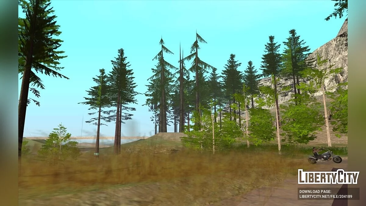 Насыщенные цвета деревьев / GTA San Andreas
