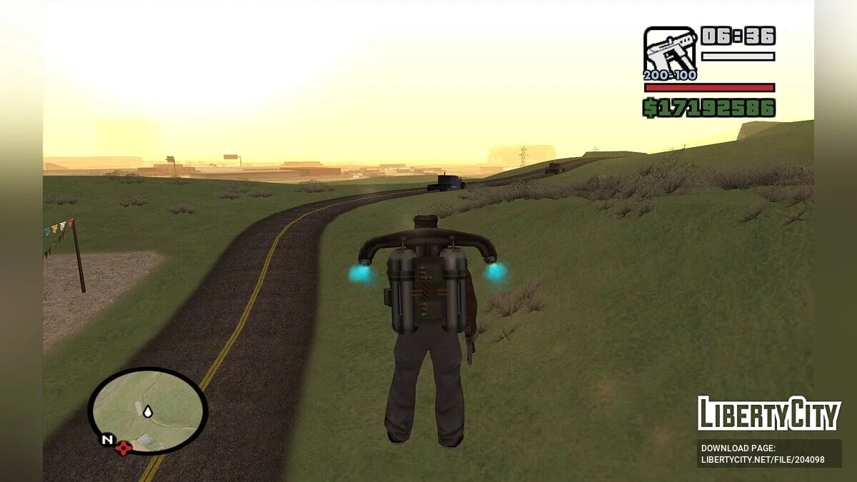 Трава вместо пустыни в Лас-Вентурас / GTA San Andreas