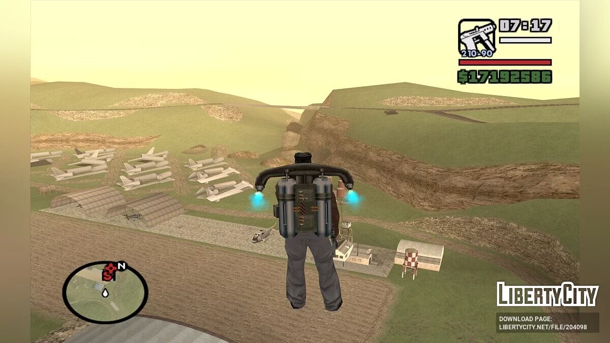 Трава вместо пустыни в Лас-Вентурас / GTA San Andreas