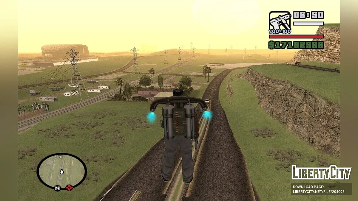 Трава вместо пустыни в Лас-Вентурас / GTA San Andreas