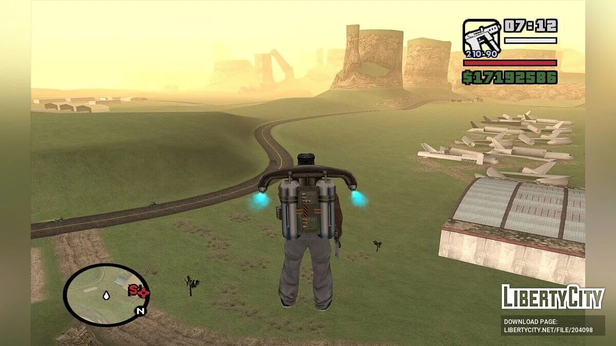 Трава вместо пустыни в Лас-Вентурас / GTA San Andreas