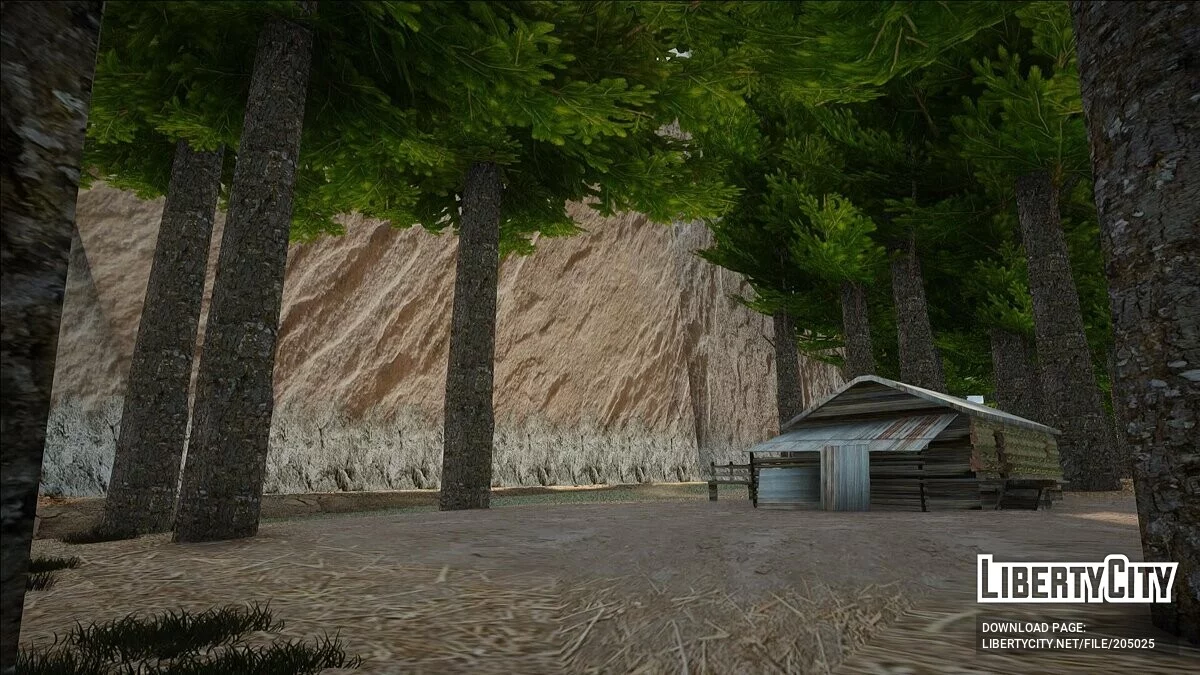 Новые текстуры для горы Чилиад / GTA San Andreas