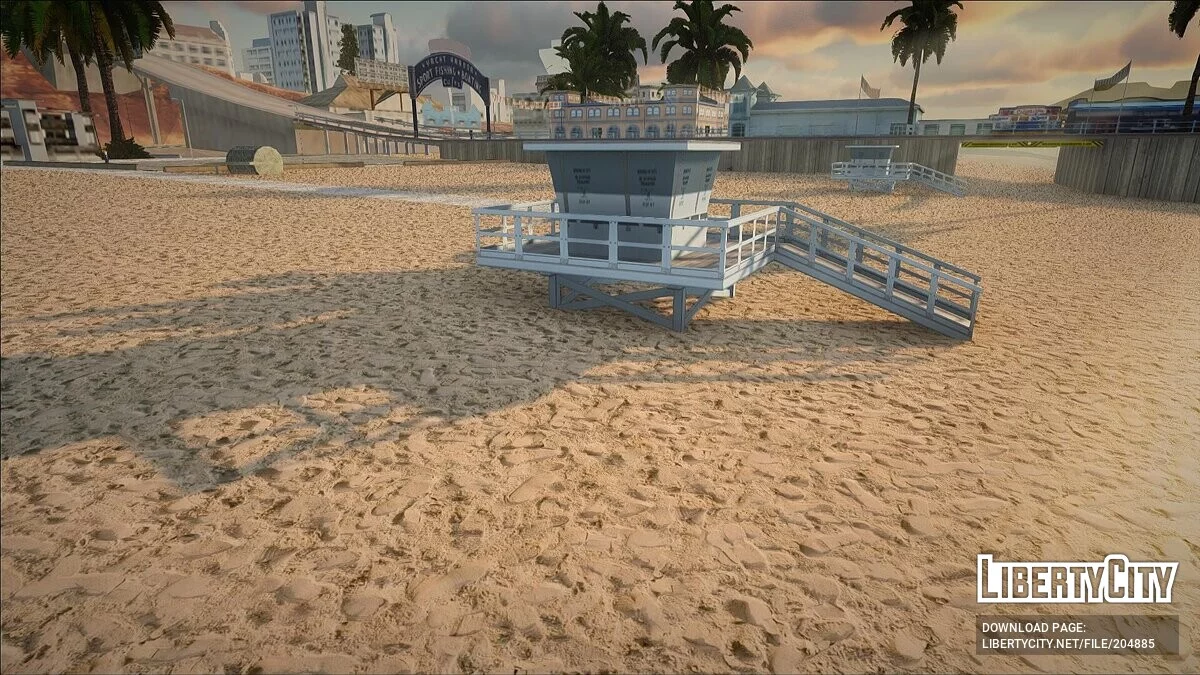 Новые текстуры песка на пляже / GTA San Andreas