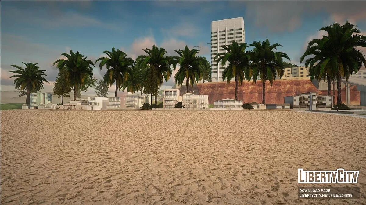 Новые текстуры песка на пляже / GTA San Andreas