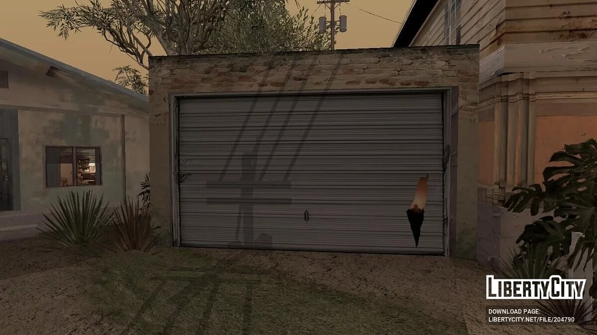 Палестинские наклейки и флаг на дверь гаража v 1.0 / GTA San Andreas