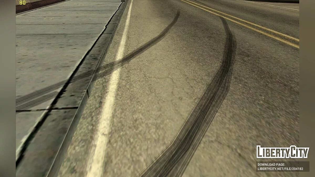 Следы шин из GTA 4 / GTA San Andreas