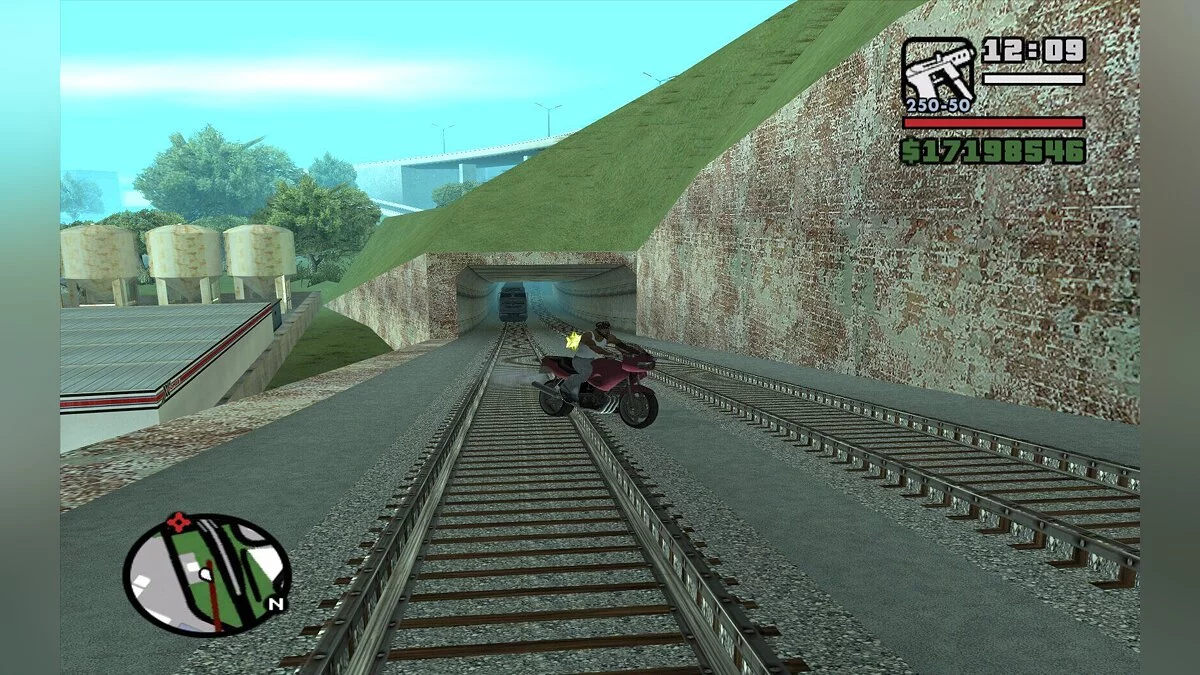Железные дороги в HD / GTA San Andreas