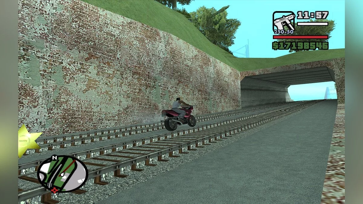 Железные дороги в HD / GTA San Andreas