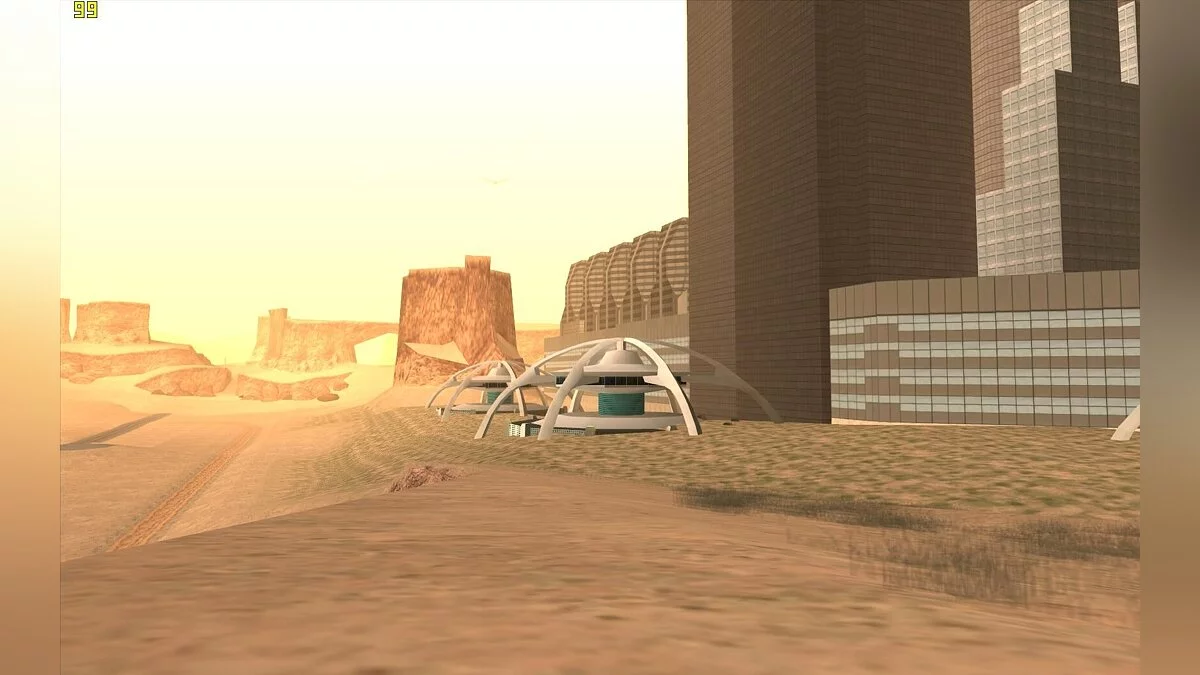 Трансформация взлетно-посадочной полосы в пустыне / GTA San Andreas