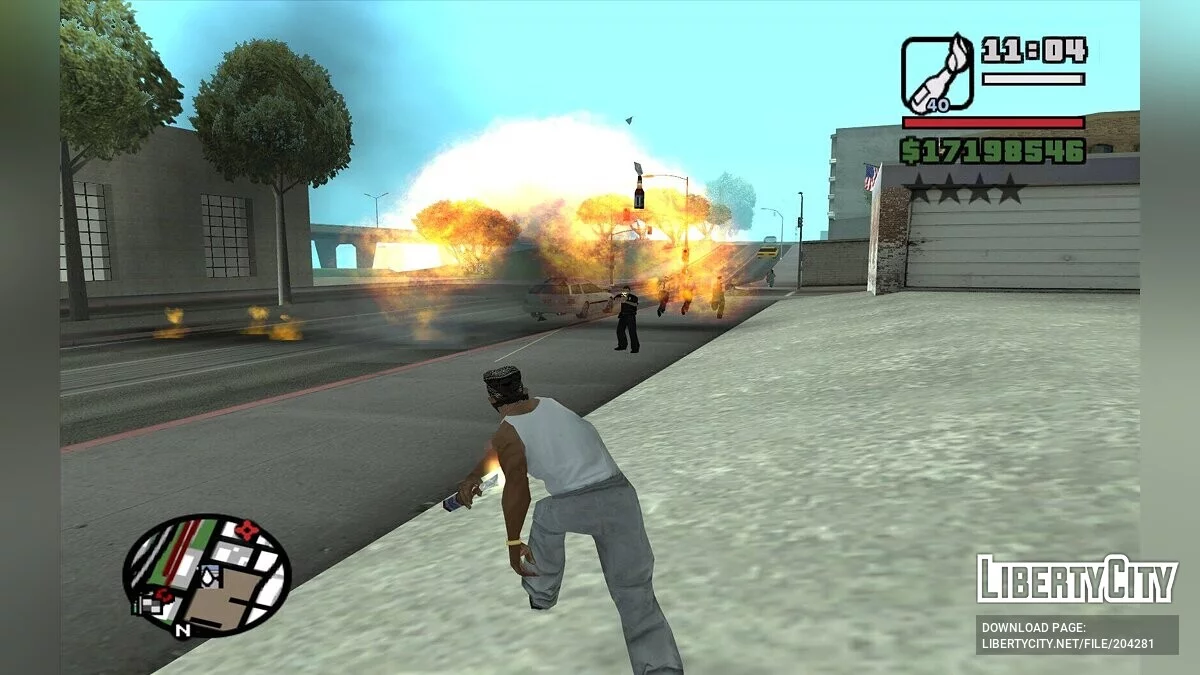Обновлённые эффекты взрывов / GTA San Andreas