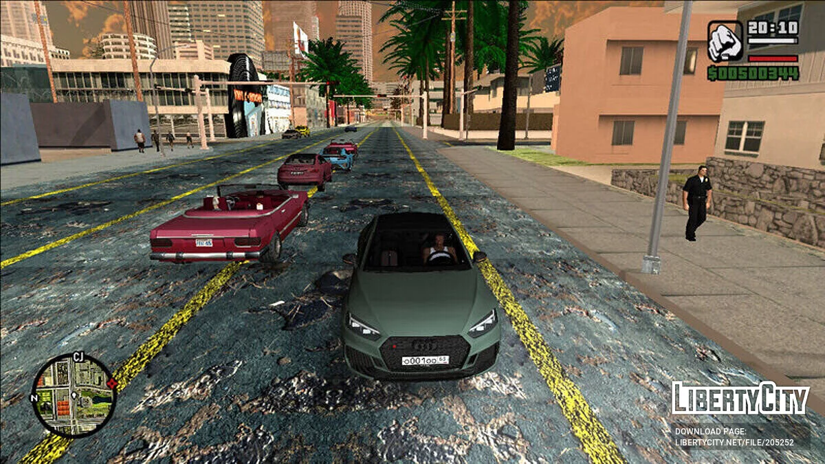 Обновленная дорога в HD качестве / GTA San Andreas