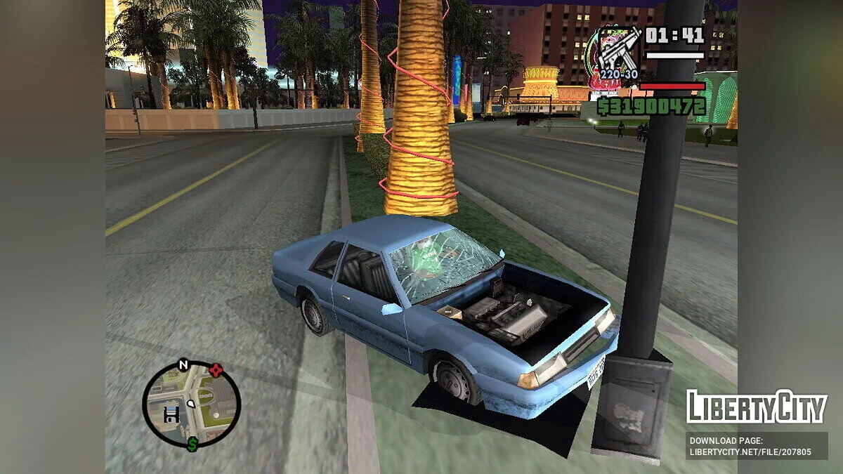 Улучшенные битые стекла авто / GTA San Andreas