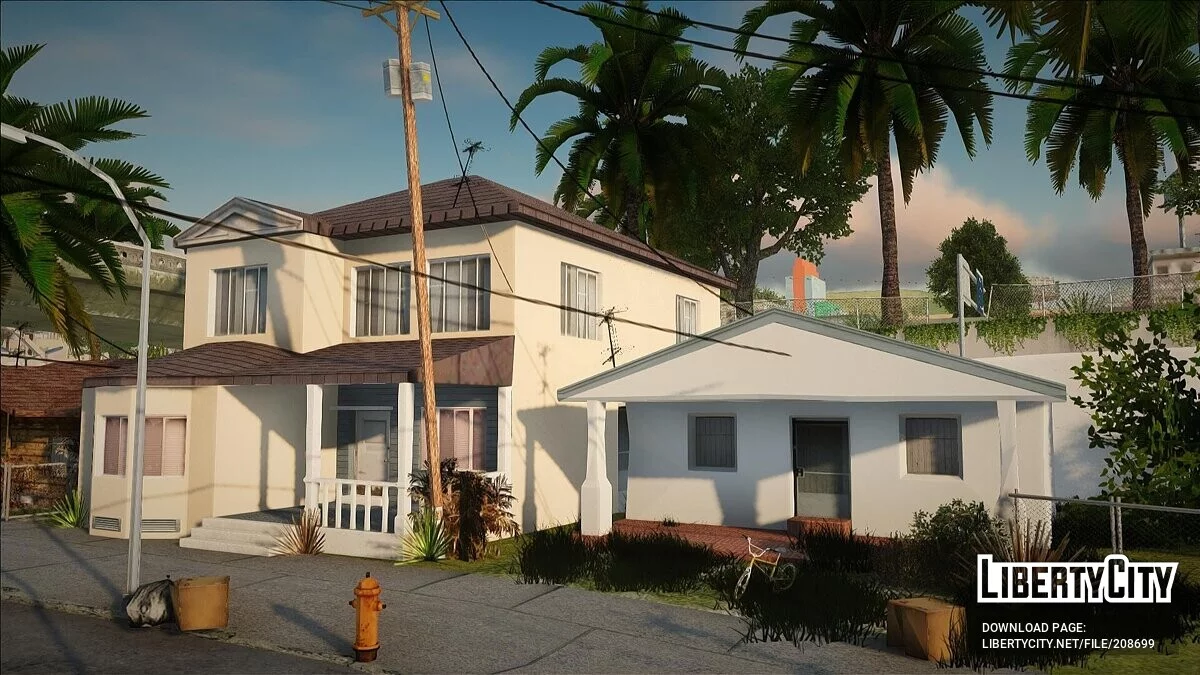 Более чистые стены домов на Grove Street / GTA San Andreas