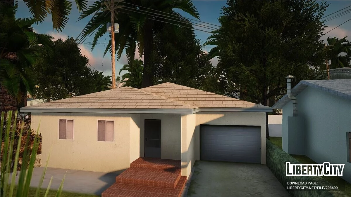Более чистые стены домов на Grove Street / GTA San Andreas