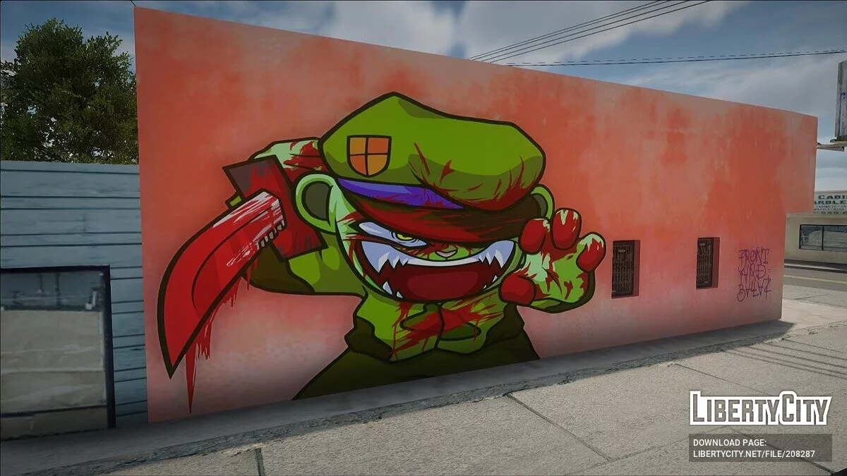 Mural Fliqpy Bloody / GTA San Andreas