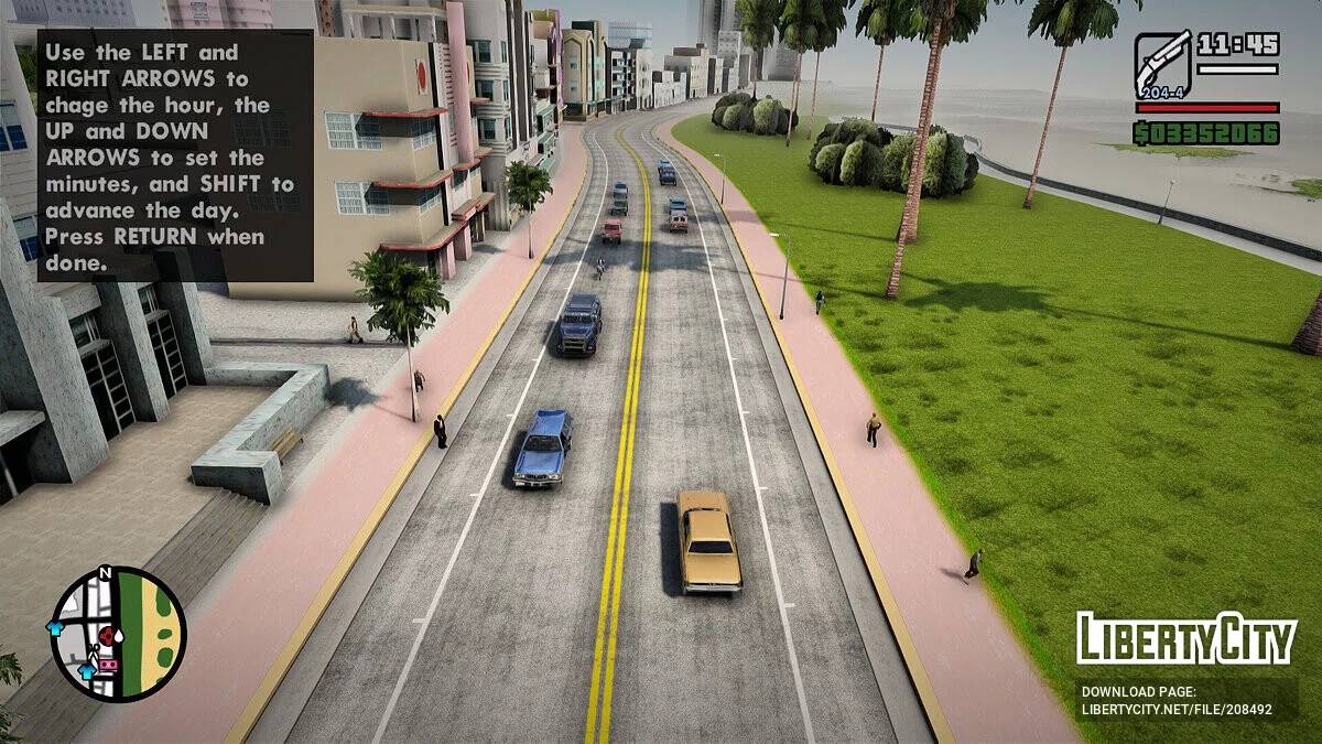 Реалистичные дороги для мода GTA Mixed Vice City - V1 / GTA San Andreas