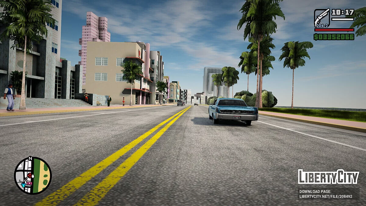 Реалистичные дороги для мода GTA Mixed Vice City - V1 / GTA San Andreas