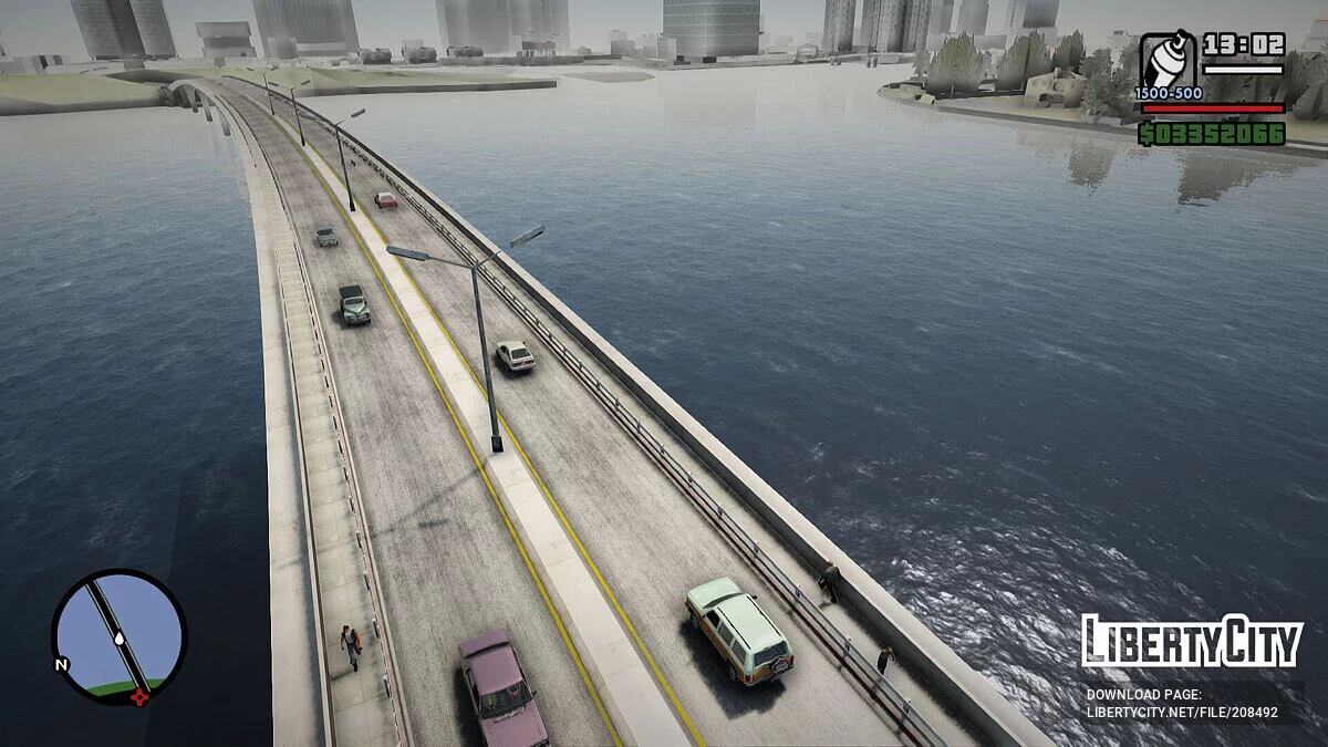 Реалистичные дороги для мода GTA Mixed Vice City - V1 / GTA San Andreas