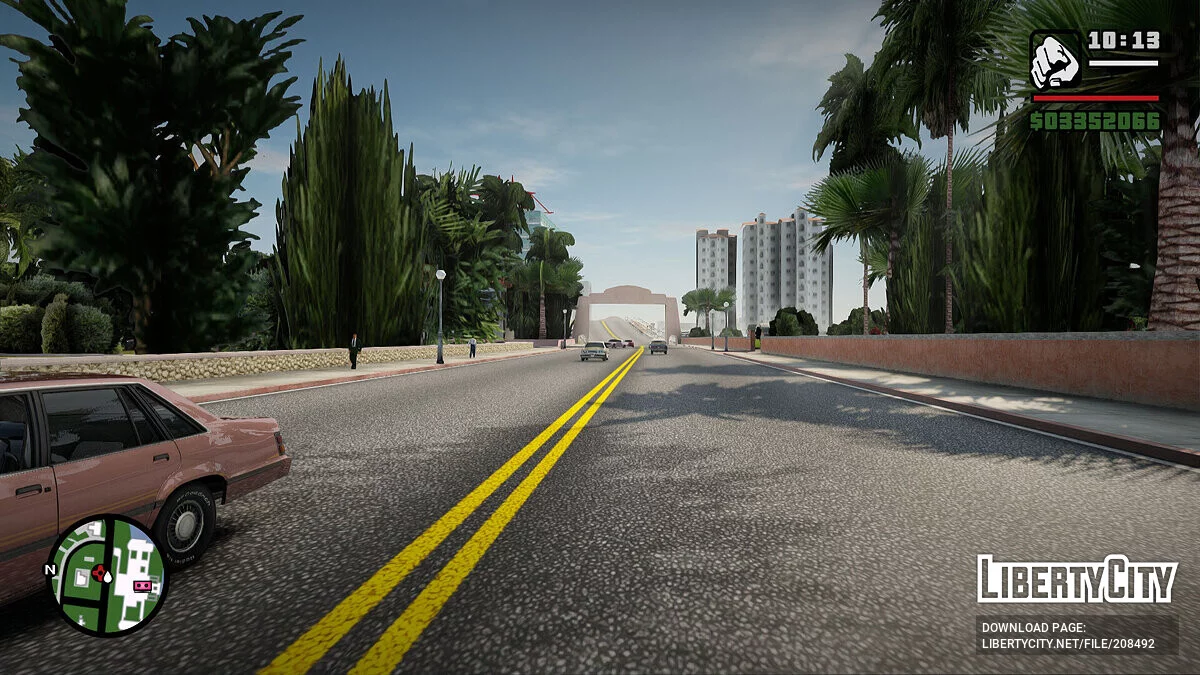 Реалистичные дороги для мода GTA Mixed Vice City - V1 / GTA San Andreas