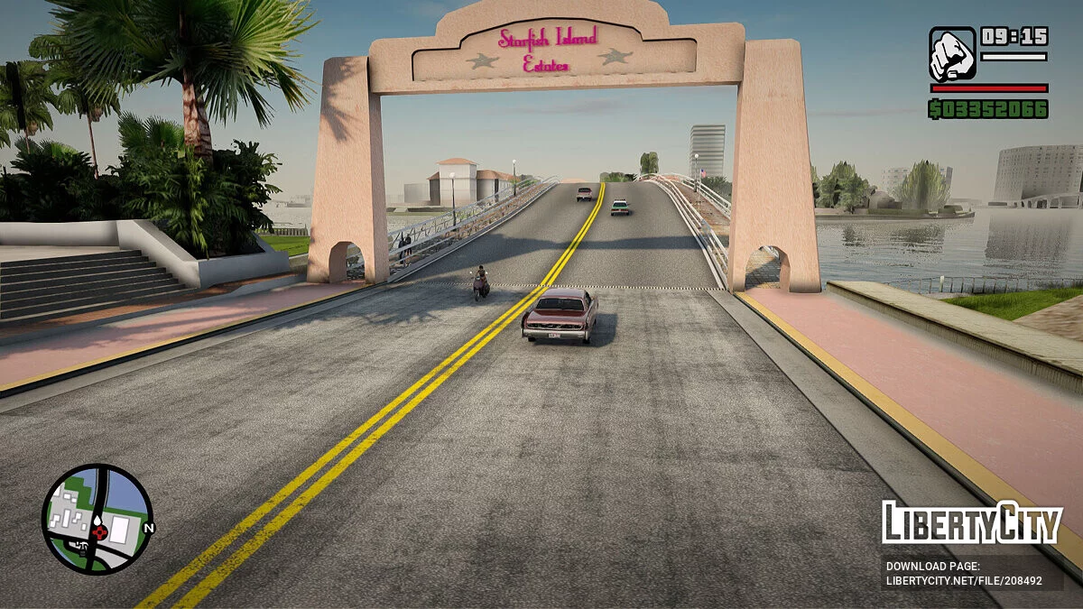 Реалистичные дороги для мода GTA Mixed Vice City - V1 / GTA San Andreas