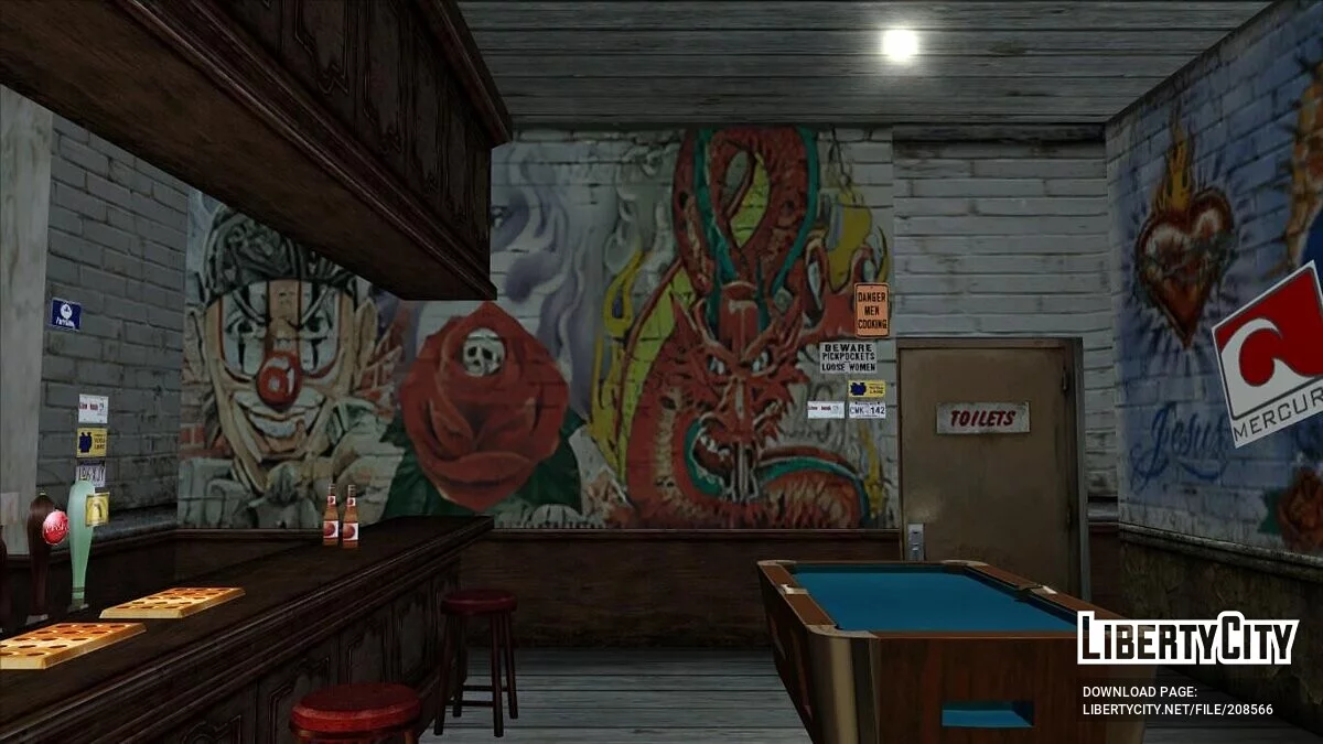 Upscaled Interiors - Улучшенные текстуры в интерьерах / GTA San Andreas