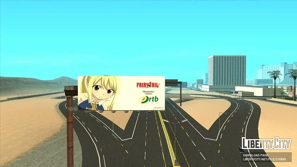 Билборды в стиле аниме / GTA San Andreas