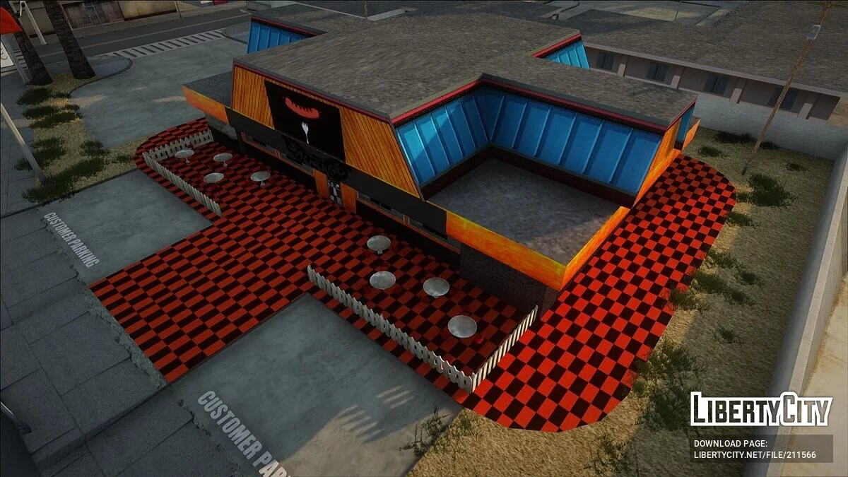 Новые текстуры пиццерии / GTA San Andreas
