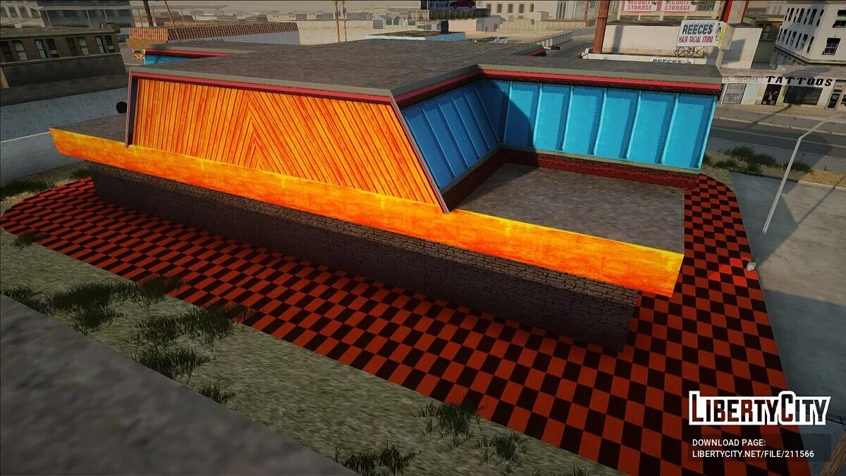 Новые текстуры пиццерии / GTA San Andreas