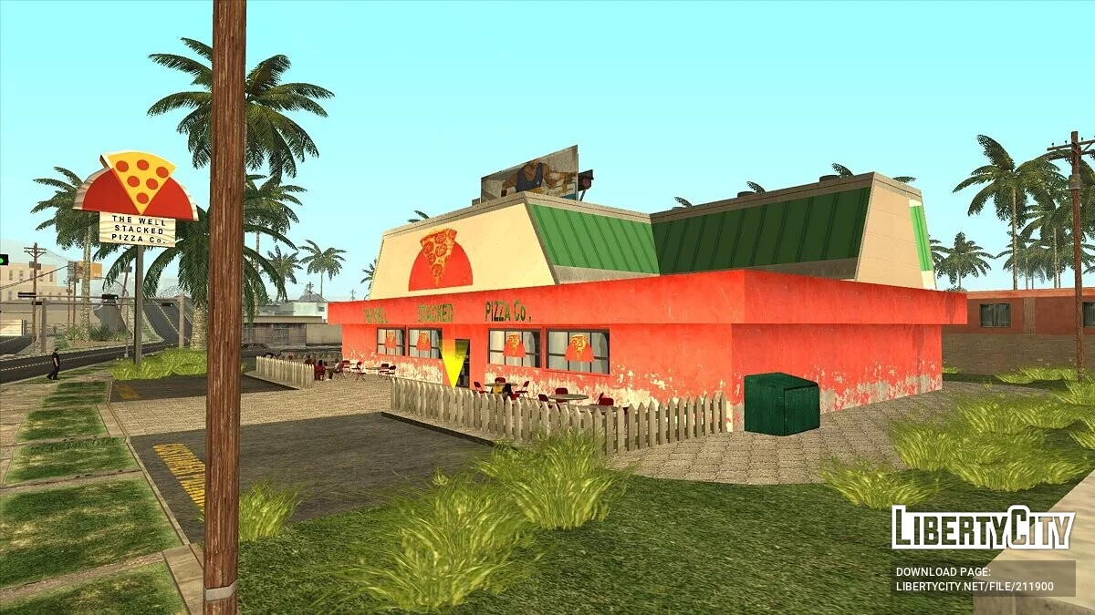 Новая HD Пиццерия в районе Айдлвуд / GTA San Andreas