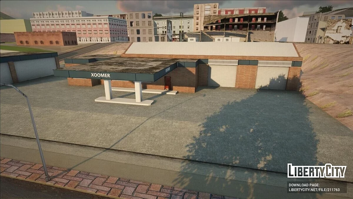Заброшенный гараж в Доэрти с HD текстурами 2024 для GTA San Andreas