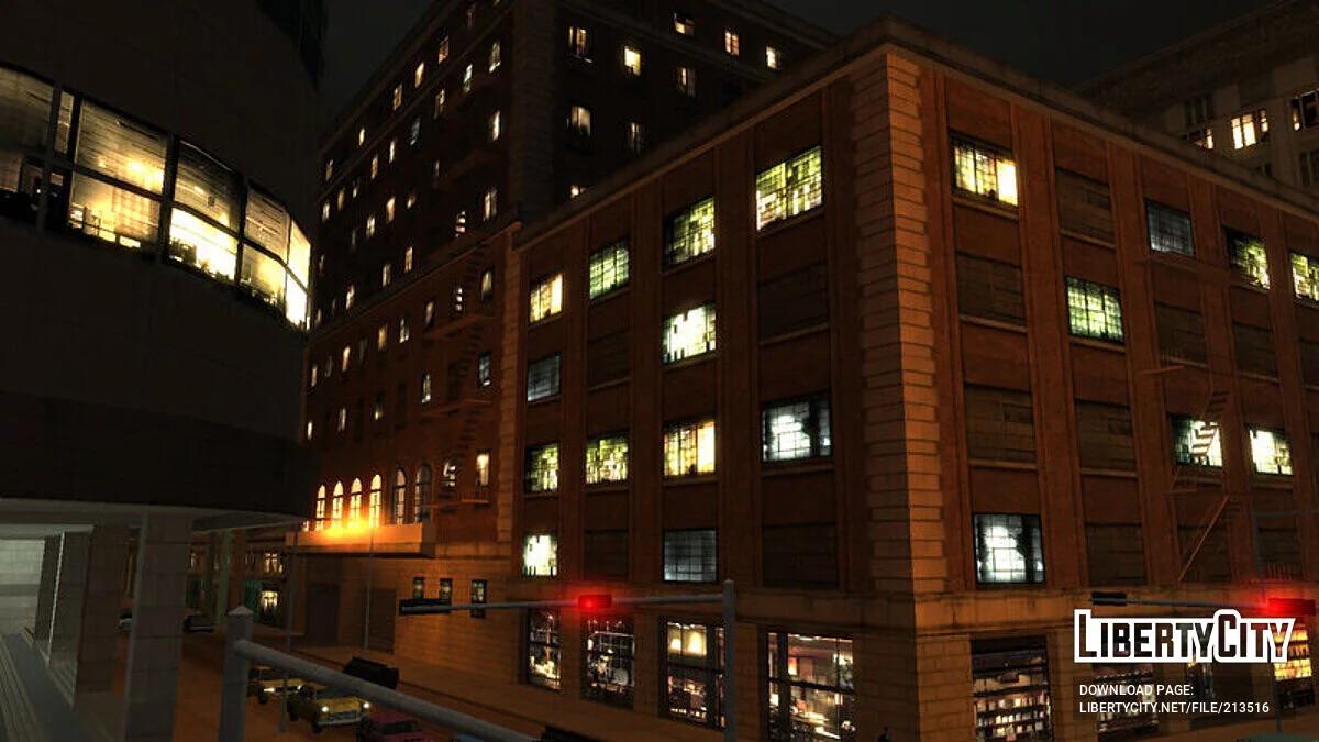 LS Downtown Night Windows / GTA San Andreas
