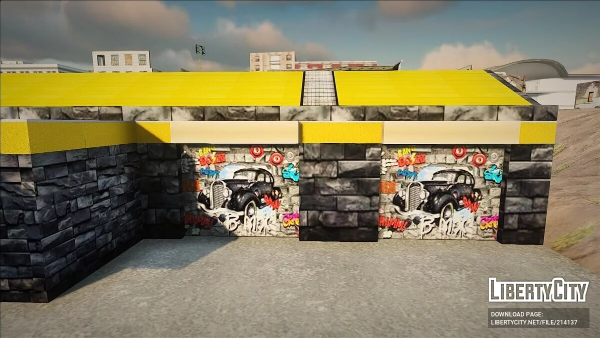 Новые текстуры заброшенного гаража в Сан-Фиерро / GTA San Andreas