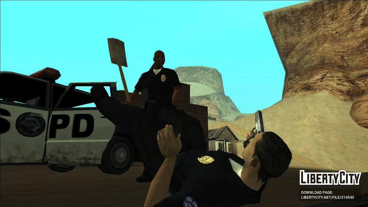 Улучшение оружия в катсценах / GTA San Andreas