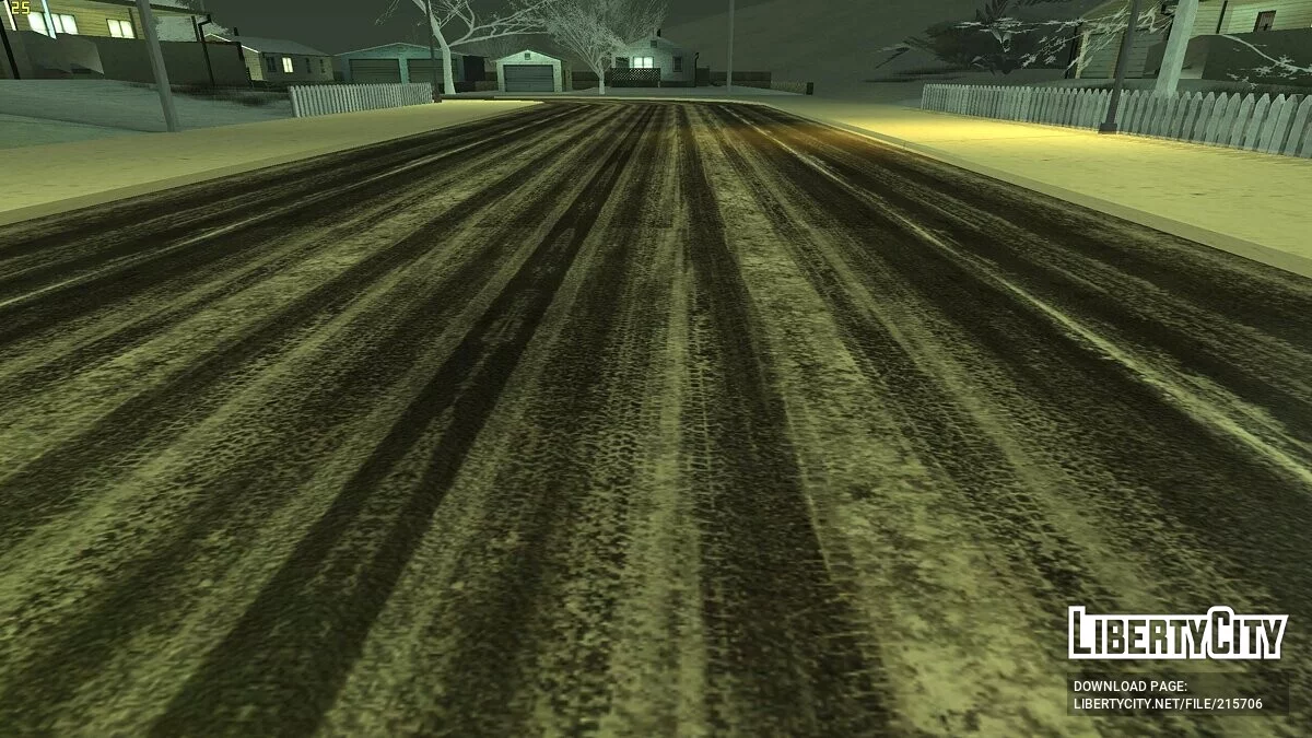 Высококачественные зимние дороги / GTA San Andreas