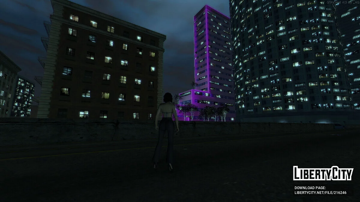 Неоновые здания / GTA San Andreas