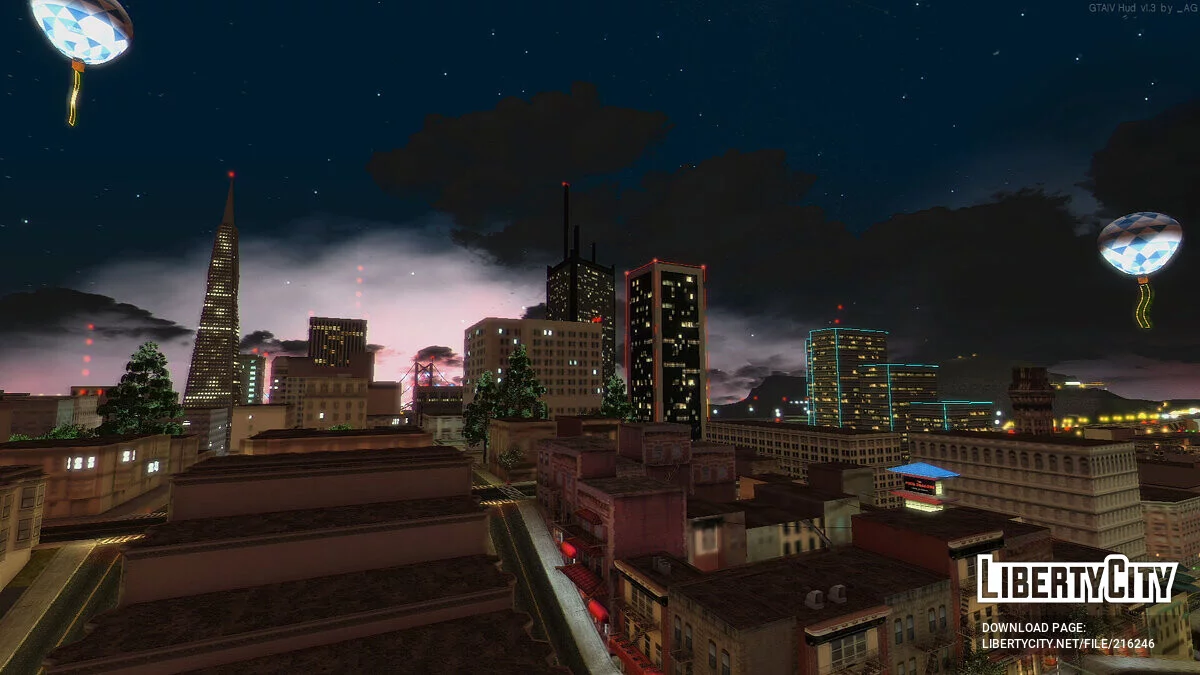 Неоновые здания / GTA San Andreas