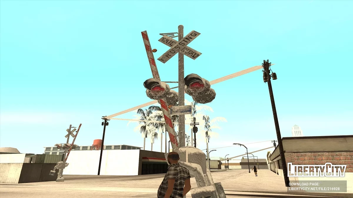 Зимний пак объектов в HD / GTA San Andreas