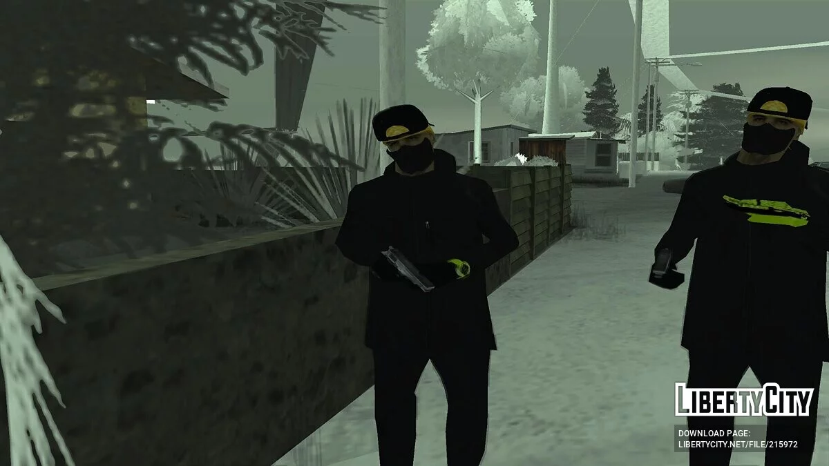 Зимние скины Вагосов / GTA San Andreas