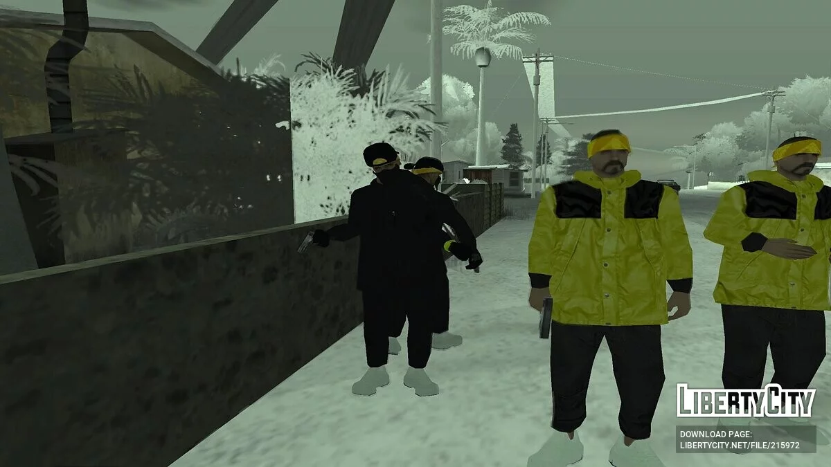 Зимние скины Вагосов / GTA San Andreas