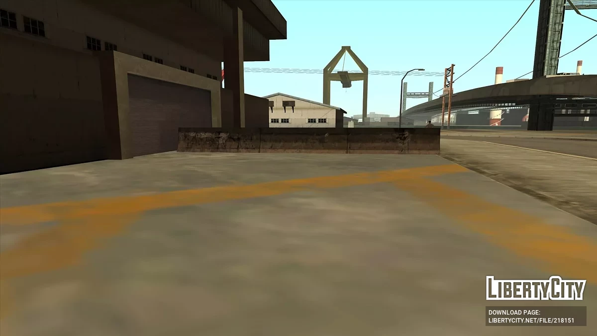 Дорожные блоки в хорошем качестве / GTA San Andreas