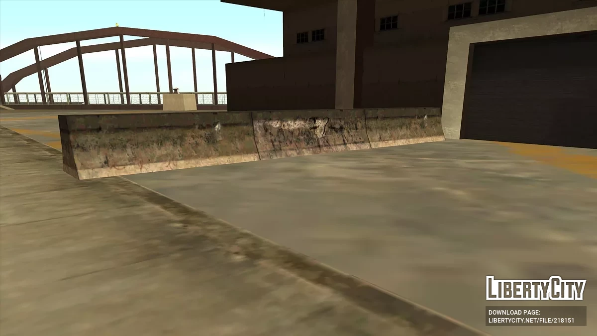 Дорожные блоки в хорошем качестве / GTA San Andreas