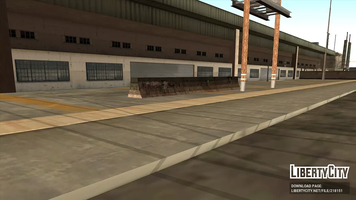 Дорожные блоки в хорошем качестве / GTA San Andreas