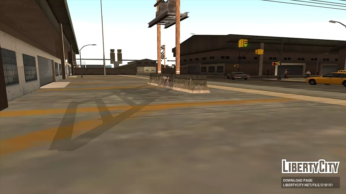 Дорожные блоки в хорошем качестве / GTA San Andreas